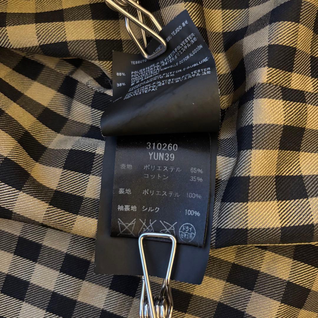 サンローラン トレンチコート ブラック　44 クリーニング済