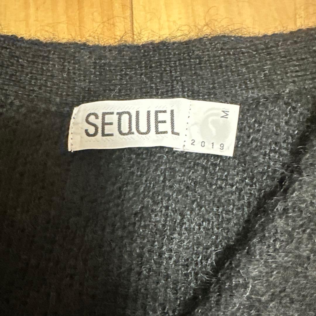 Sequel MOHAIR CARDIGAN M BLACK モヘア シークエル