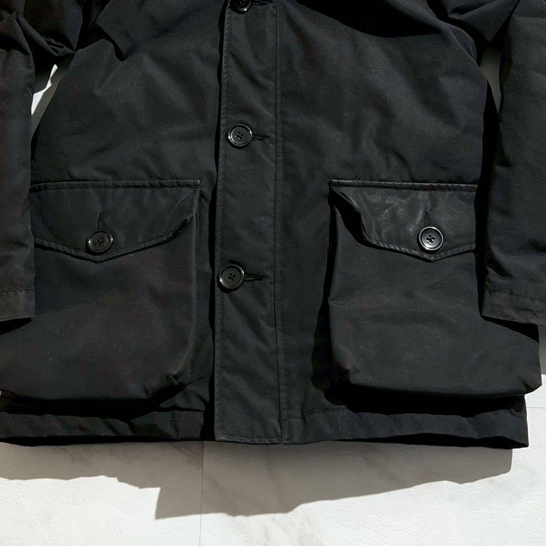 【良品✨】DANTON 2way ダウンジャケット ラクーンファー 黒 36
