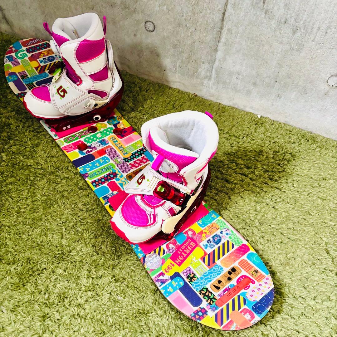 【☆キッズ】 BURTON CHICKLET スノーボードセット 100cm