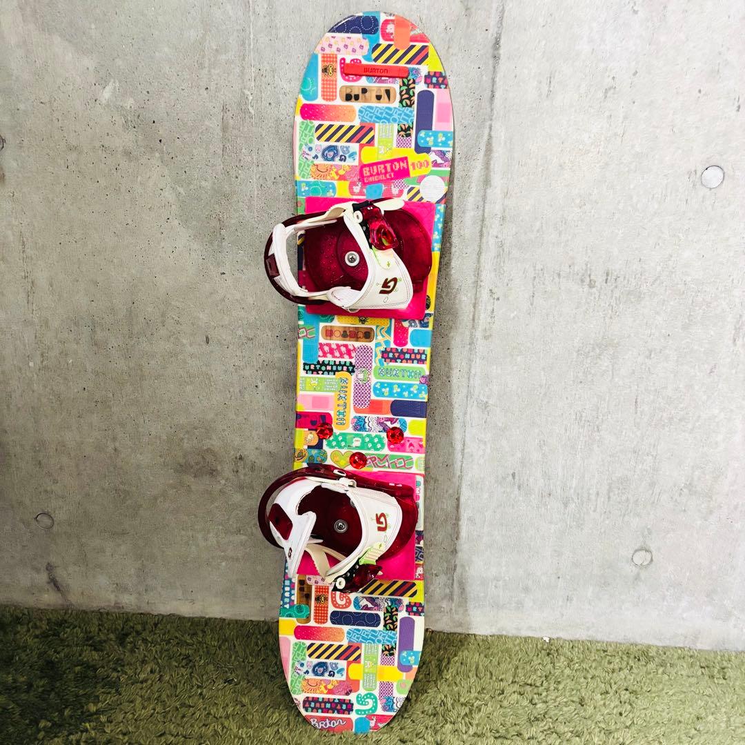 【☆キッズ】 BURTON CHICKLET スノーボードセット 100cm