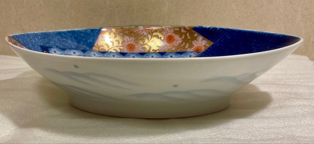 【未使用】深川製磁　宮内庁御用達　菓子器　美術有田焼　箱付き　はまぐり