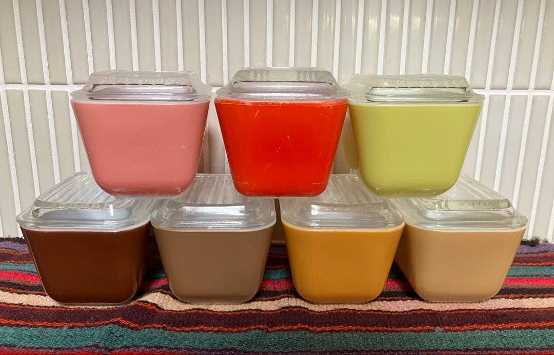 オールドパイレックス　PYREX レフリジレーター　保存容器 蓋付き