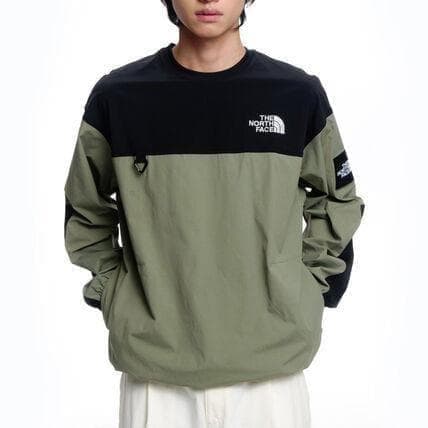 ノースフェイス ALBANY EX CREWNECK カーキ & ブラッL 2点