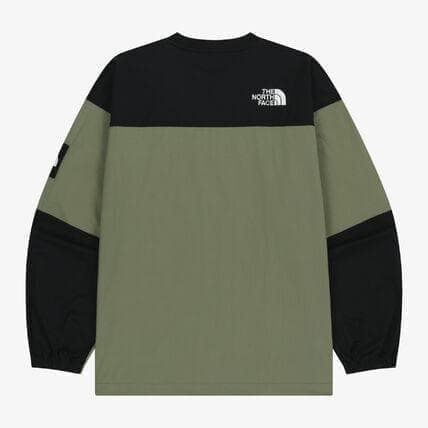 ノースフェイス ALBANY EX CREWNECK カーキ & ブラッL 2点