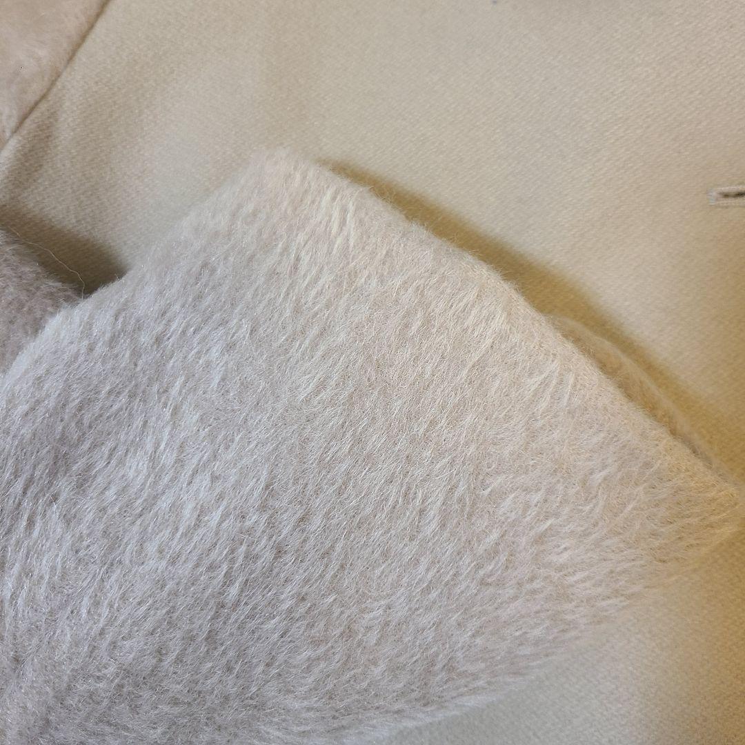 ヨ*シ様 MaxMara marellaアルパカシャギーコート ミルクティーベー