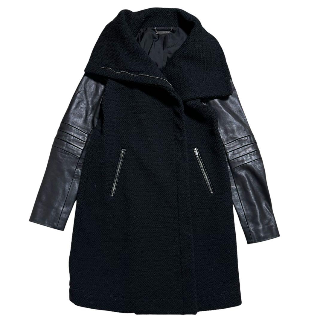 DIANE von FURSTENBERG ライダースコート　両袖ラムレザー