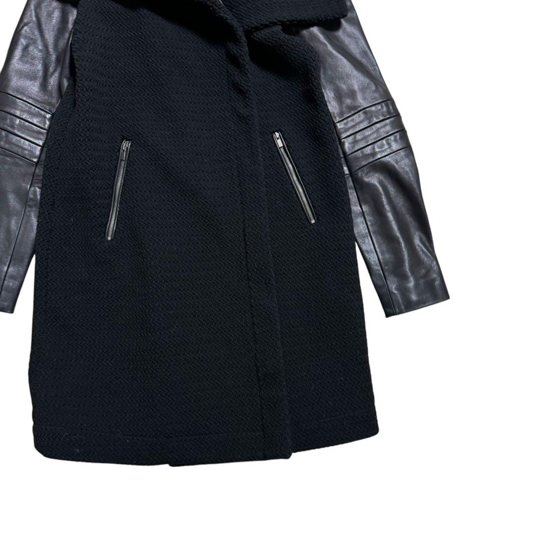 DIANE von FURSTENBERG ライダースコート　両袖ラムレザー