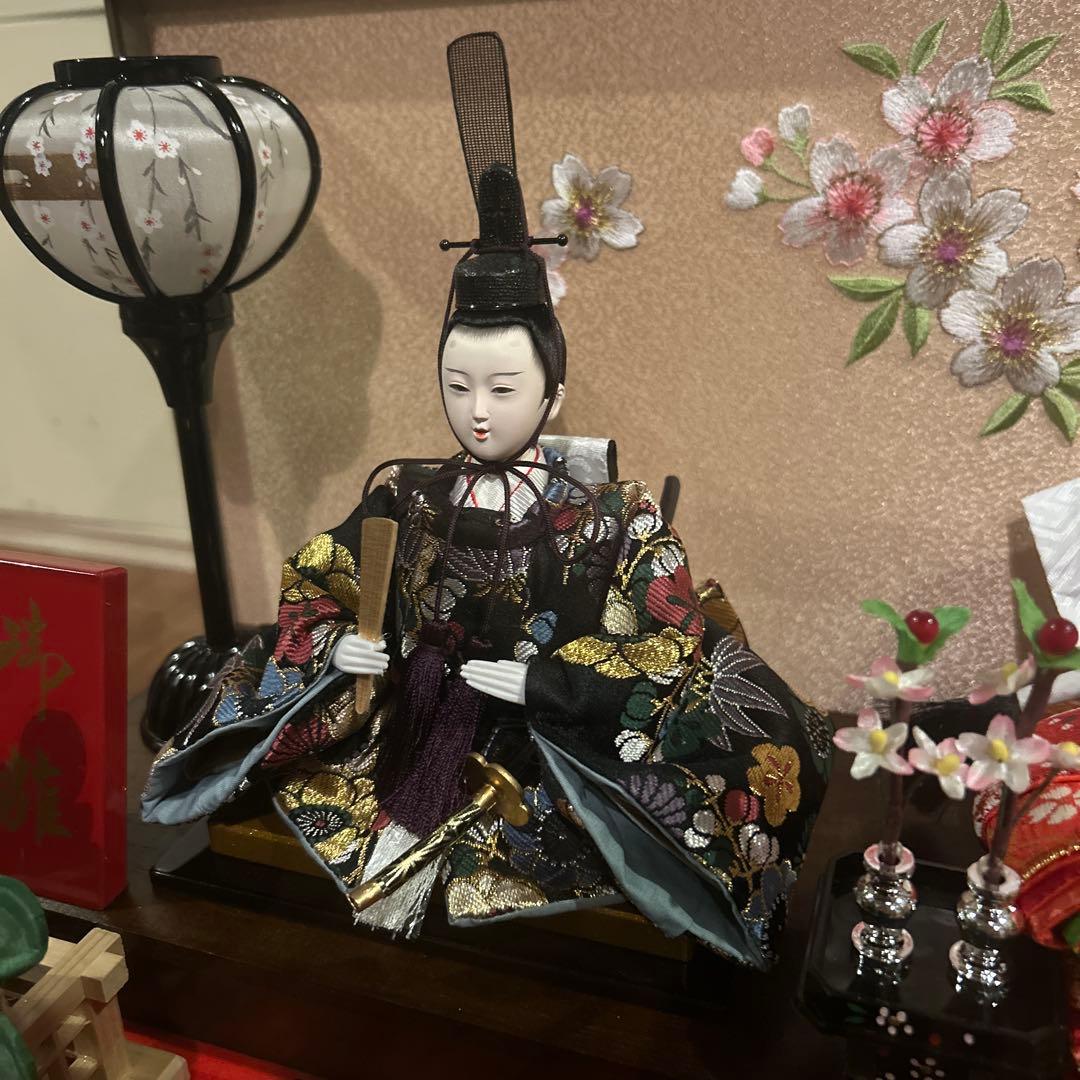 ひな人形 ディスプレイケース 照明付き 美品