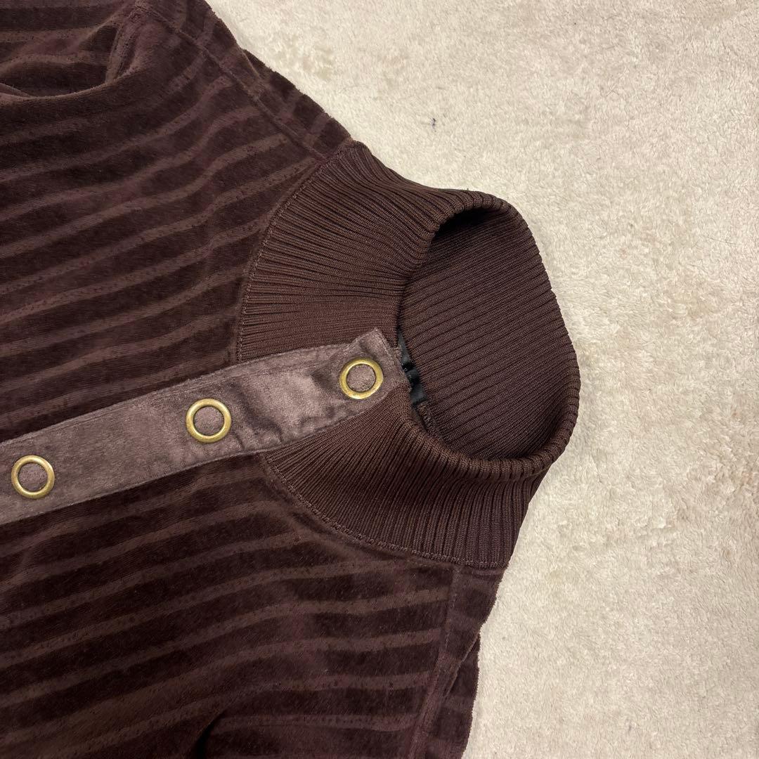 ジャケット・アウター archive junmen Striped VelourKnit Jacket