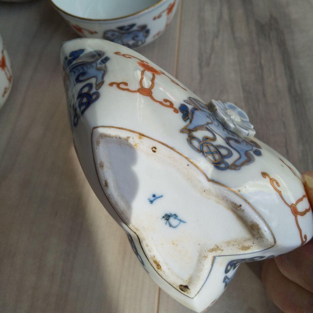 土日セールお値下げアンティーク有田辻製煎茶器セット