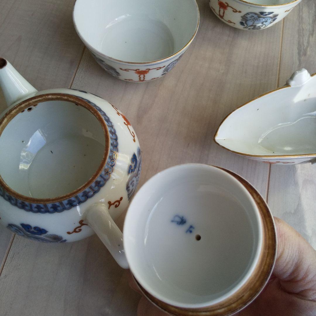 土日セールお値下げアンティーク有田辻製煎茶器セット