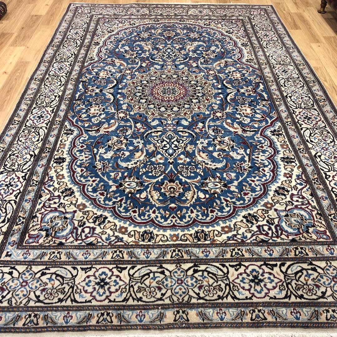 ペルシャ絨毯 ヴィンテージラグ 307×198cm 手織り オールドpersia
