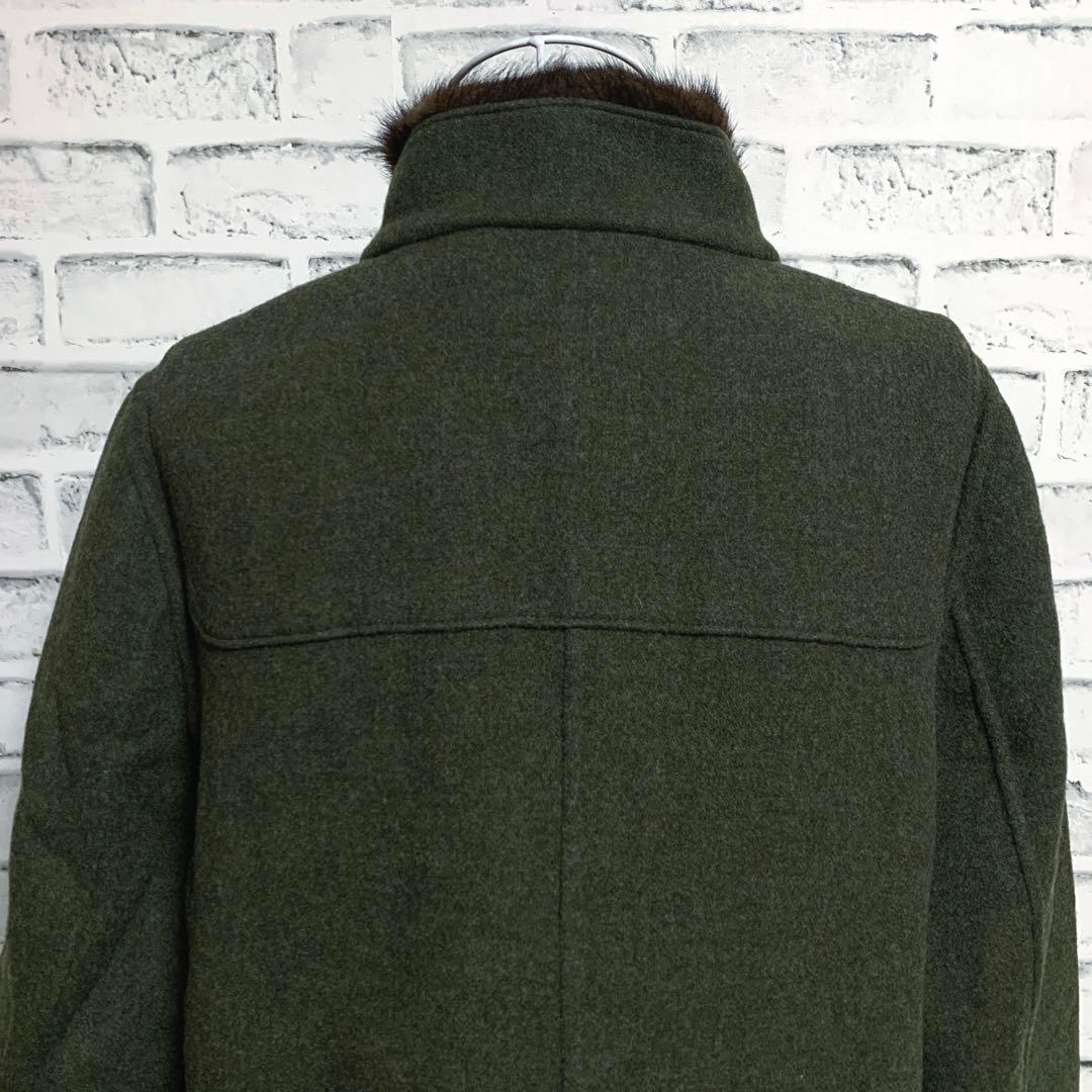 【SCAPA】LODEN-STEINER　ウール　ミンクファー　ダッフルコート