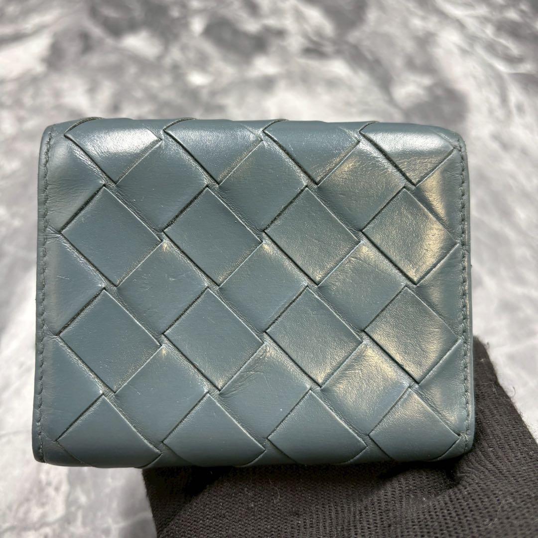 ✨付属品付/美品✨ ボッデガヴェネタ 3つ折り財布 イントレチャート 現行