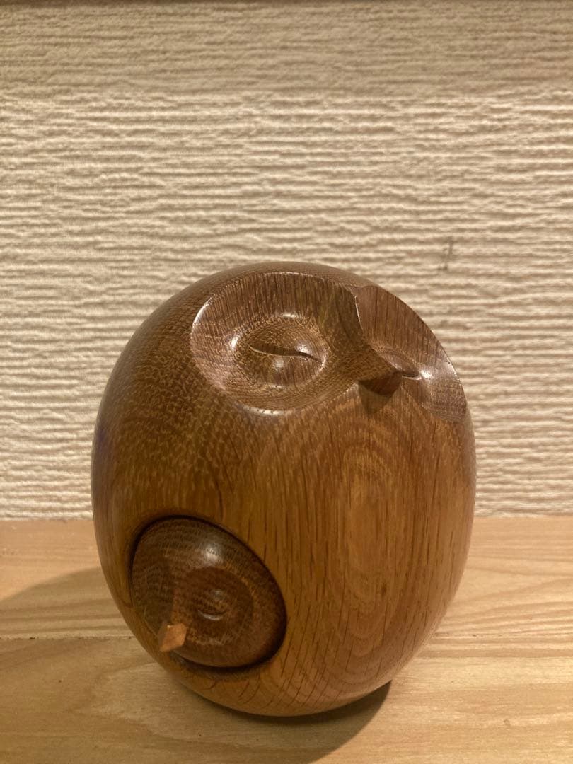 希少　HISA CRAFT　太田久幸　木の仲間たち　子持ちフクロウ　旭川クラフト