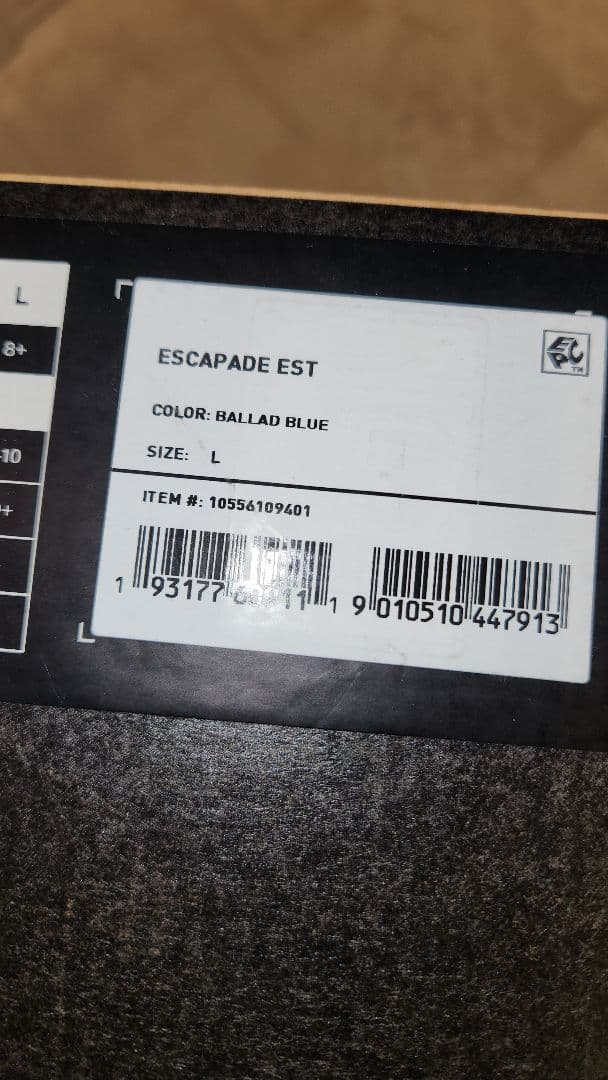 新品52800円burton escapade estバートン　ビンディングL