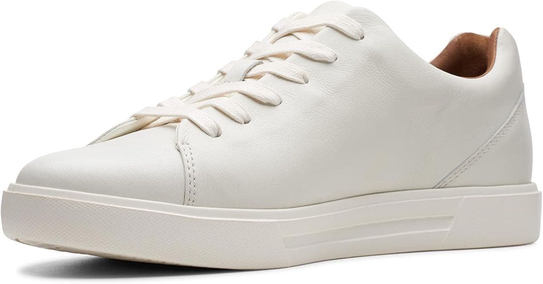 【新品未使用】Clarks アンコスターレススニーカー 本革 ホワイト UK9
