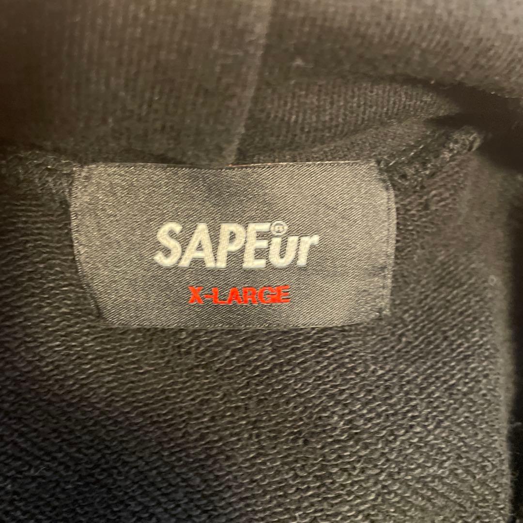 SAPEUR ブラック パーカー