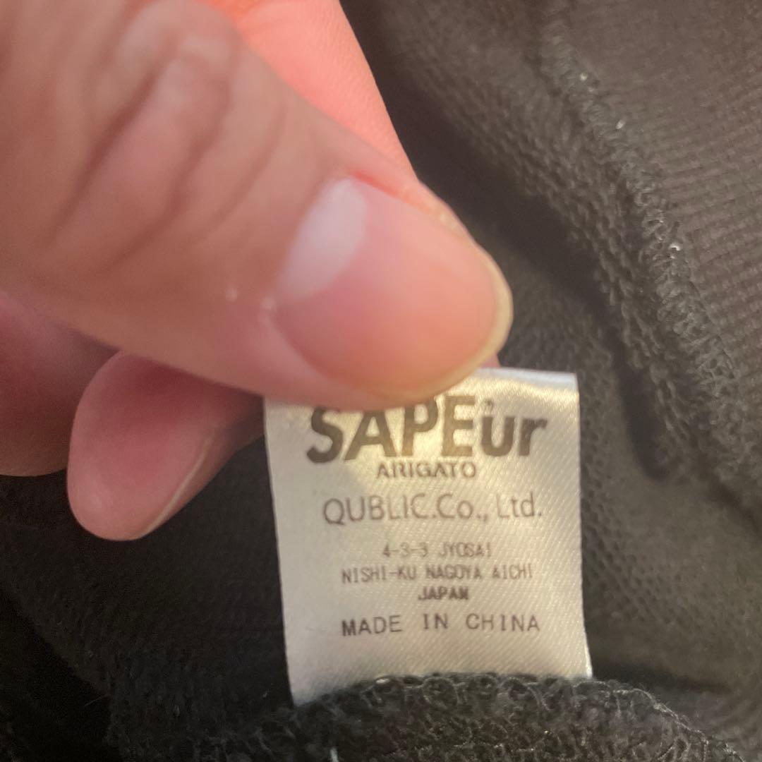 SAPEUR ブラック パーカー