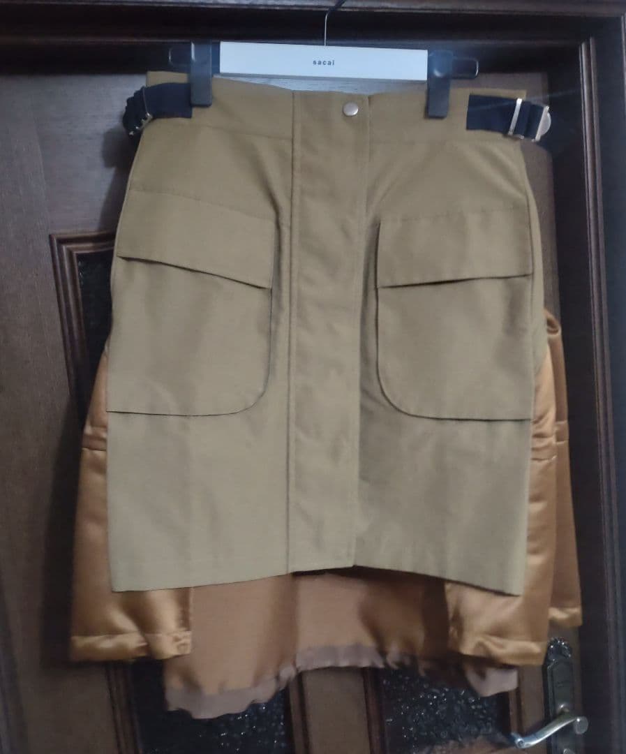 sacai 22SS　ドッキングミックスデザインスカート