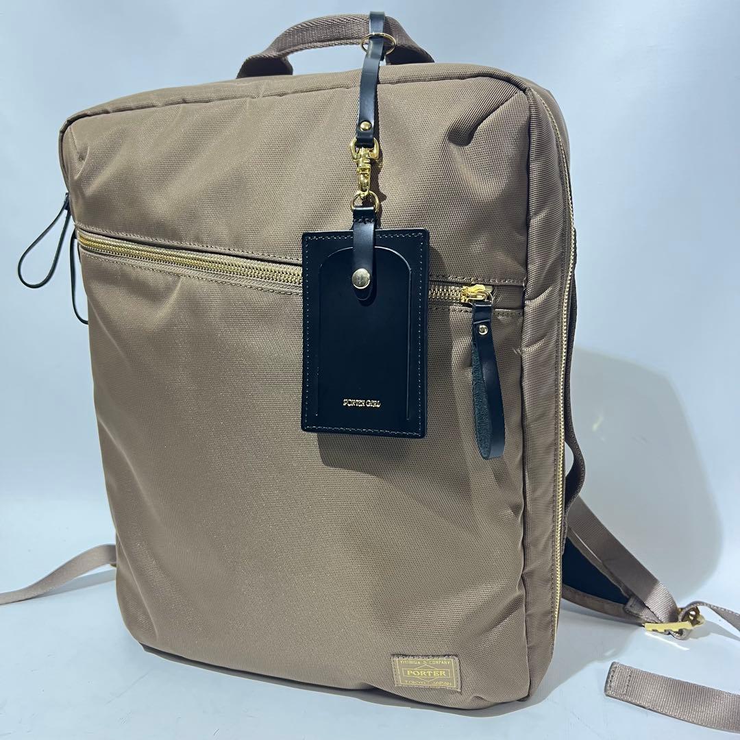 【ほぼ新品】PORTER GIRL SHEA DAYPACK S オーク