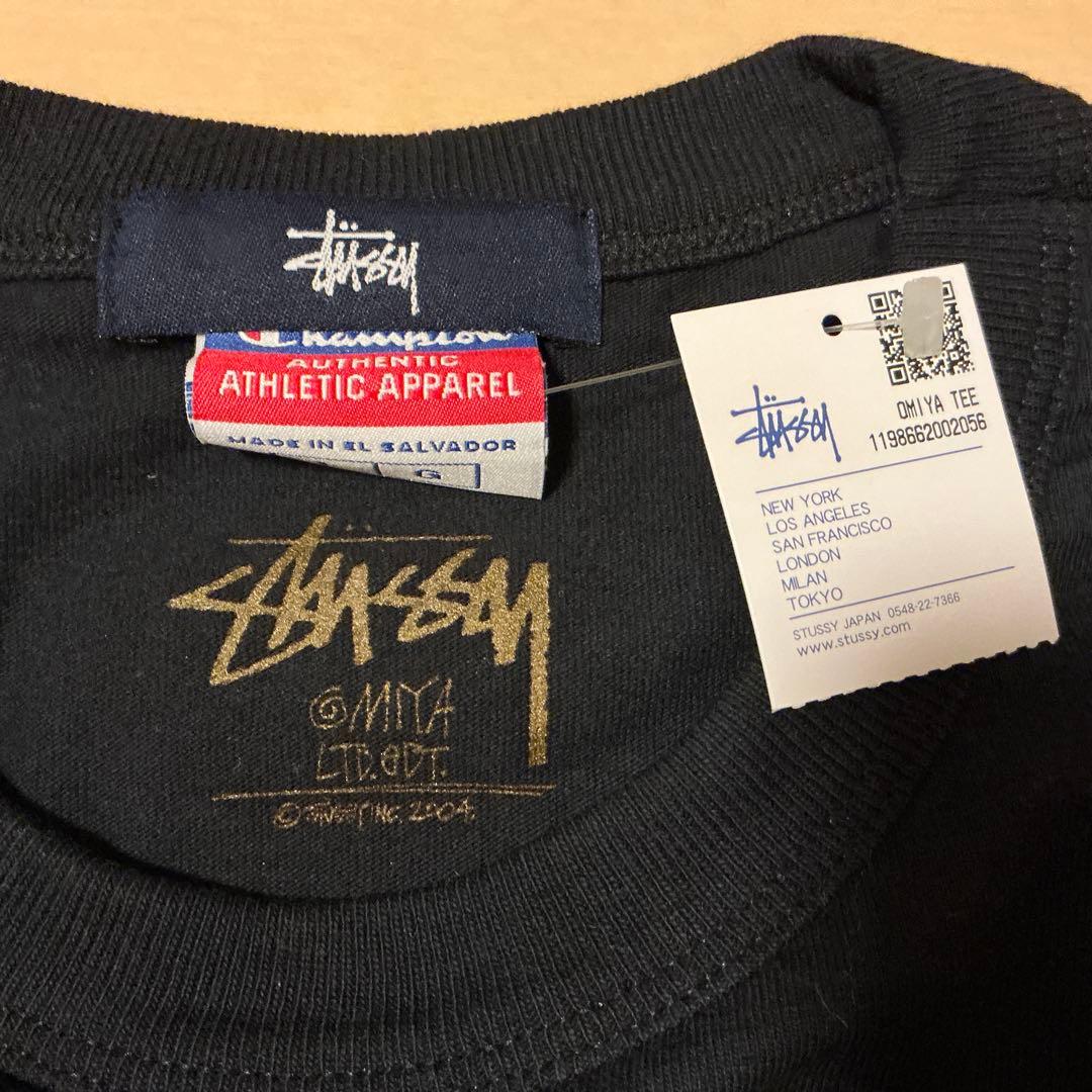 新品00s OLD STUSSY ChampionコラボT LIVE CLEAN