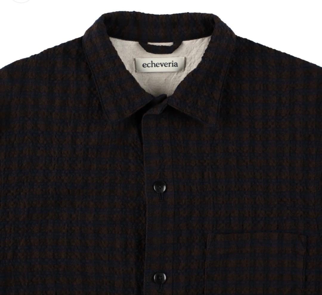 トップス Echeveria Cotton Wool Check Shirt size 2