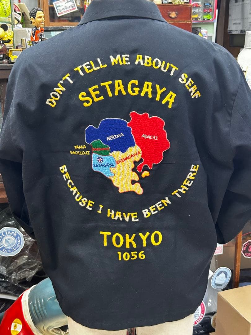 SETAGAYA 刺繍 スカジャン 黒　世田谷ベース　所さん　トイズマッコイ