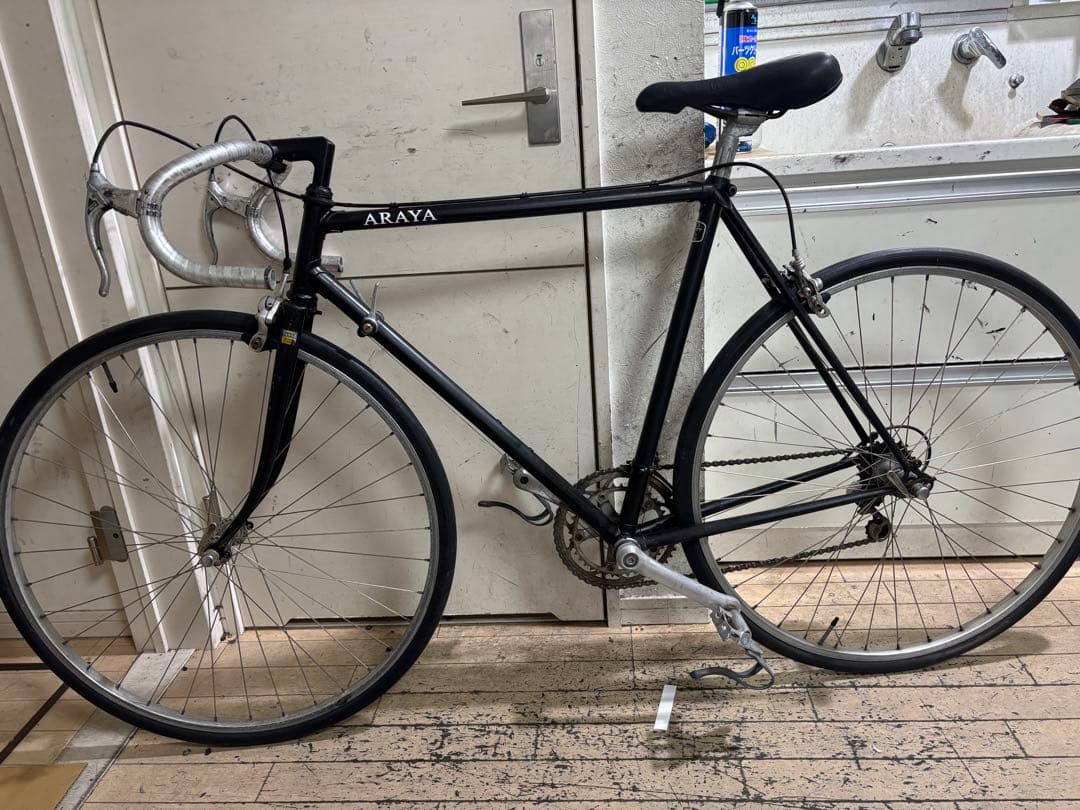 ARAYA tangeロードバイク ビンテージバイクブラック 700C
