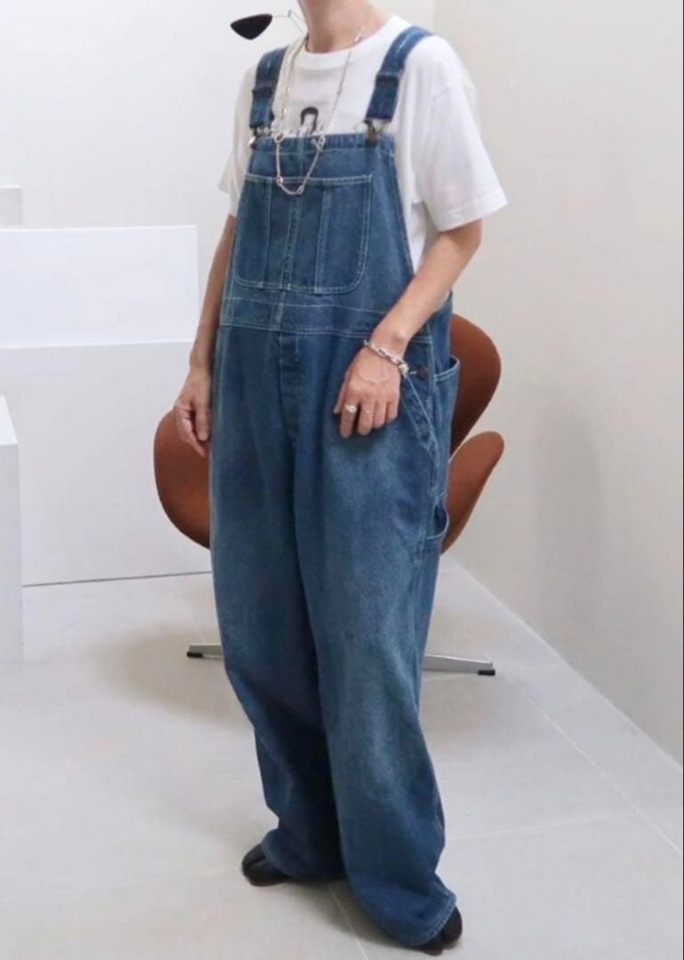 サロペット・オーバーオール・オールインワン ARGUE OVERSIZED LADY OVERALL DENIM