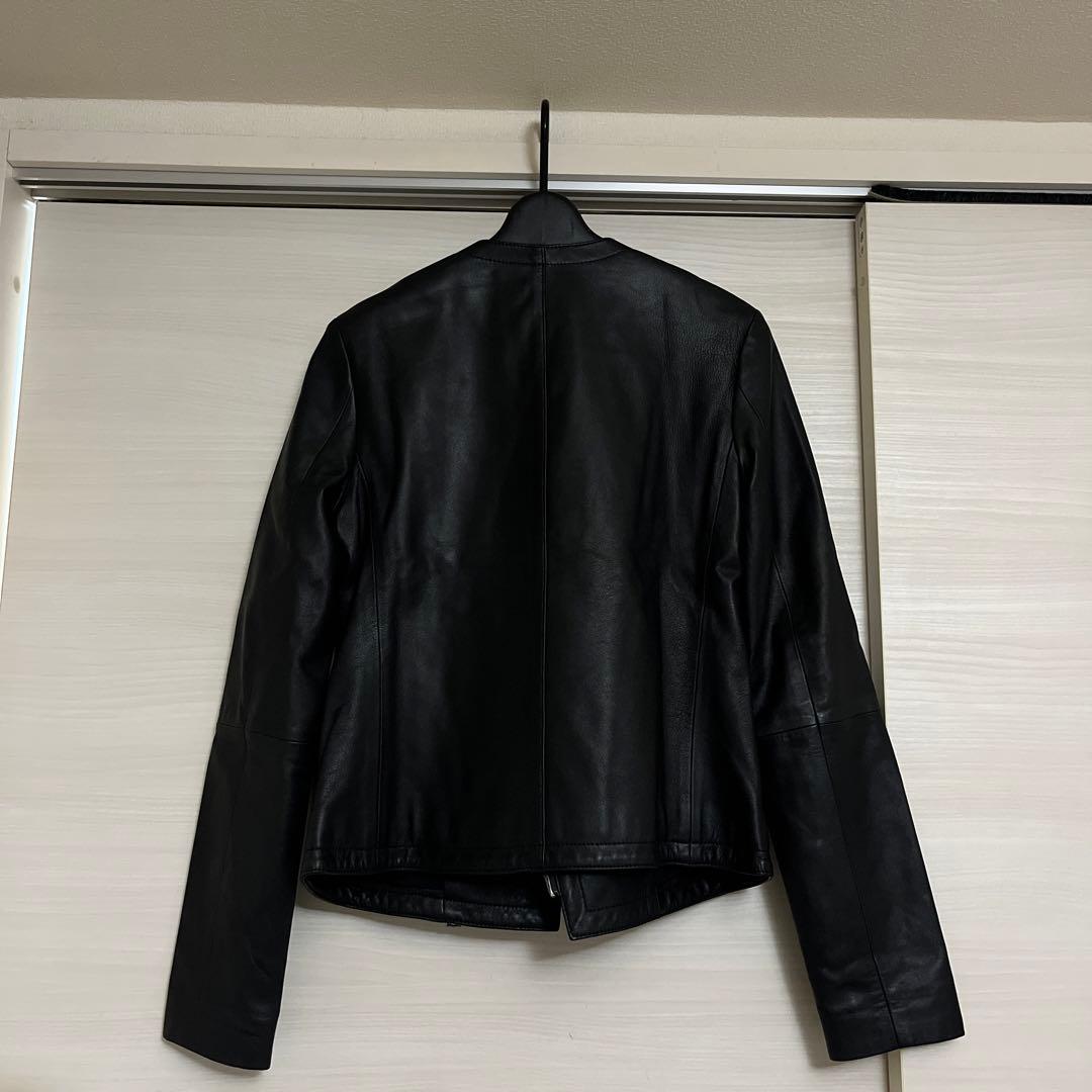 美品 theory セオリー ラムレザー ライダースジャケット