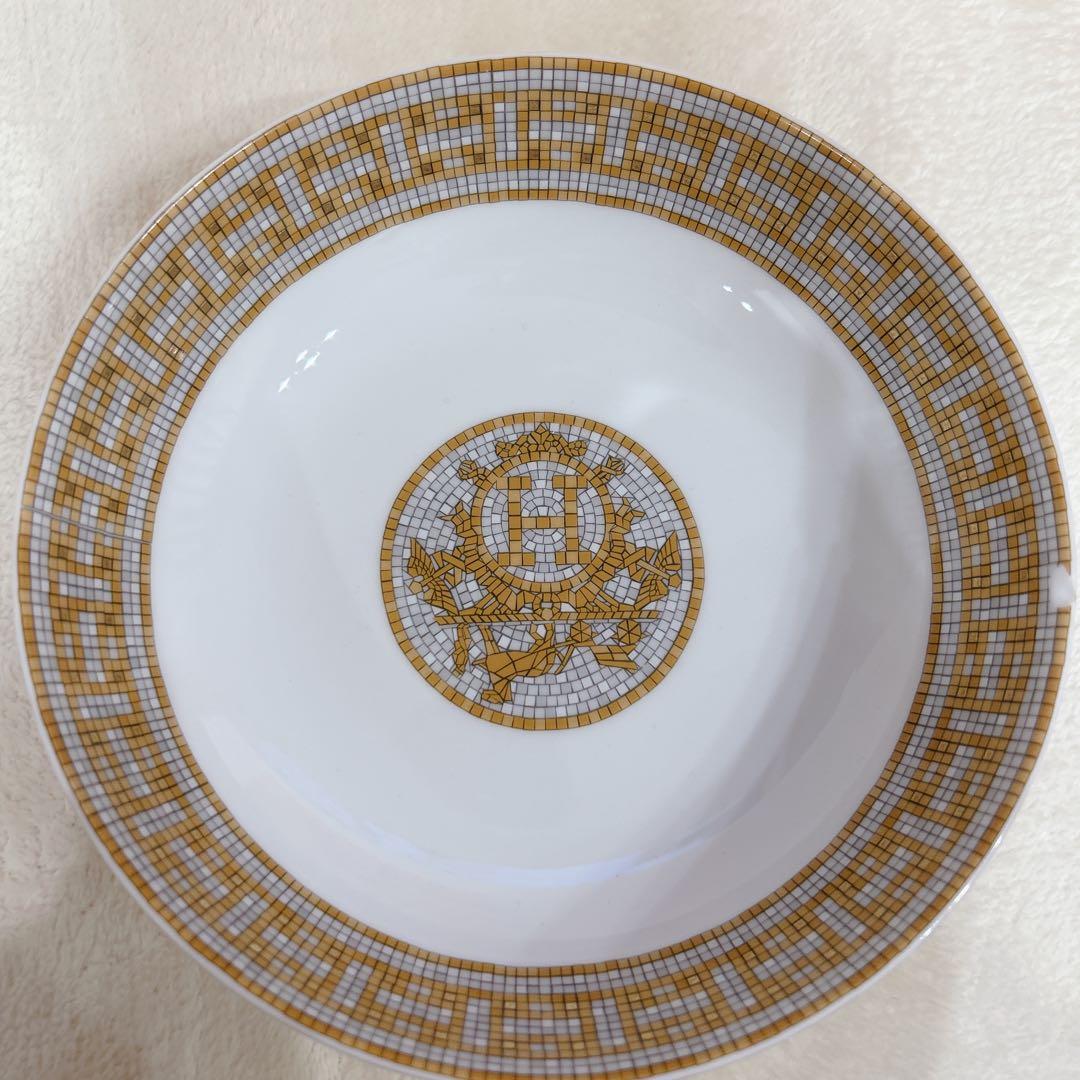 HERMES エルメス ゴールド シリアルプレート 小さな欠け有