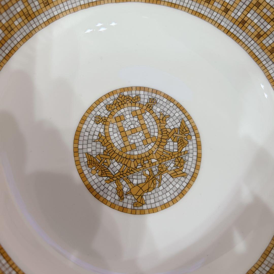 HERMES エルメス ゴールド シリアルプレート 小さな欠け有