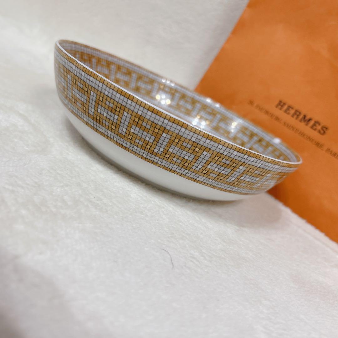 HERMES エルメス ゴールド シリアルプレート 小さな欠け有