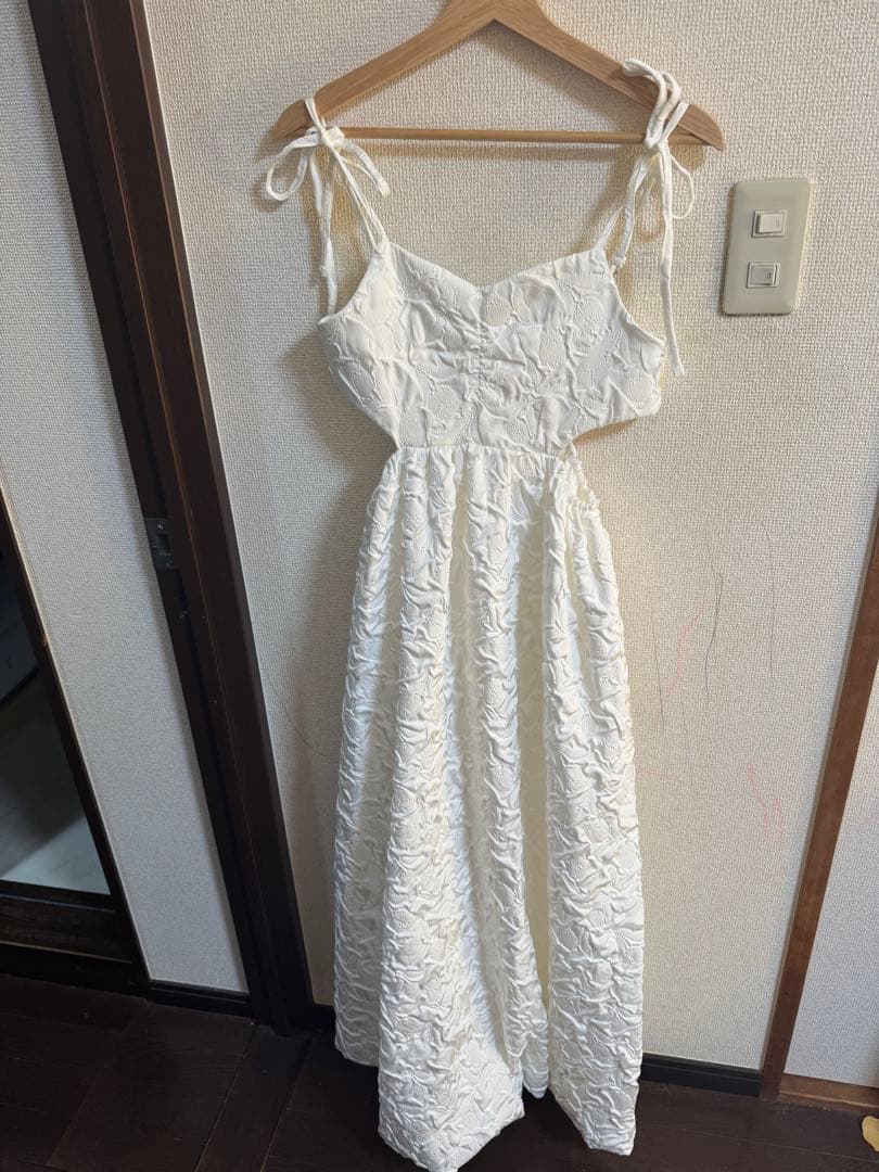 ワンピース poppy BALLOON CAMI ONE-PIECE (WHITE)