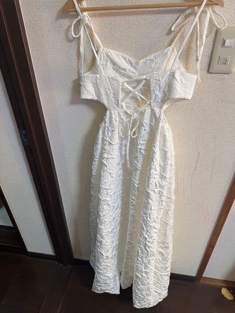 ワンピース poppy BALLOON CAMI ONE-PIECE (WHITE)