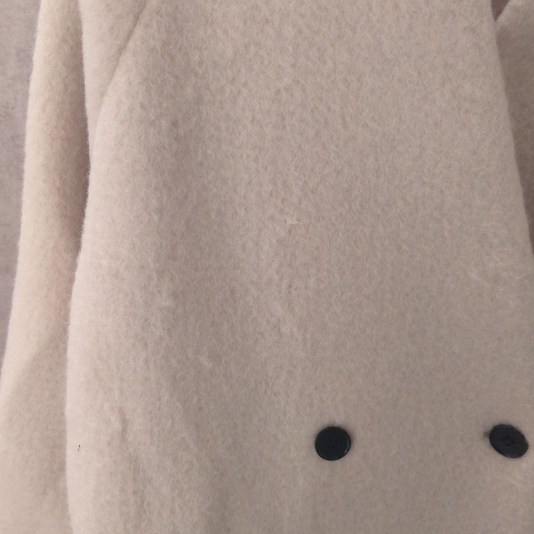 タグ付新品【anuke】Collarless Shaggy Coat 38サイズ