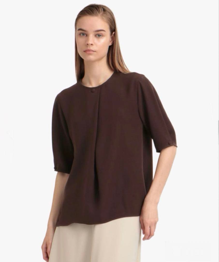 【新品タグ有】セオリーリュクスHUDSONMOBIAダークブラウン38