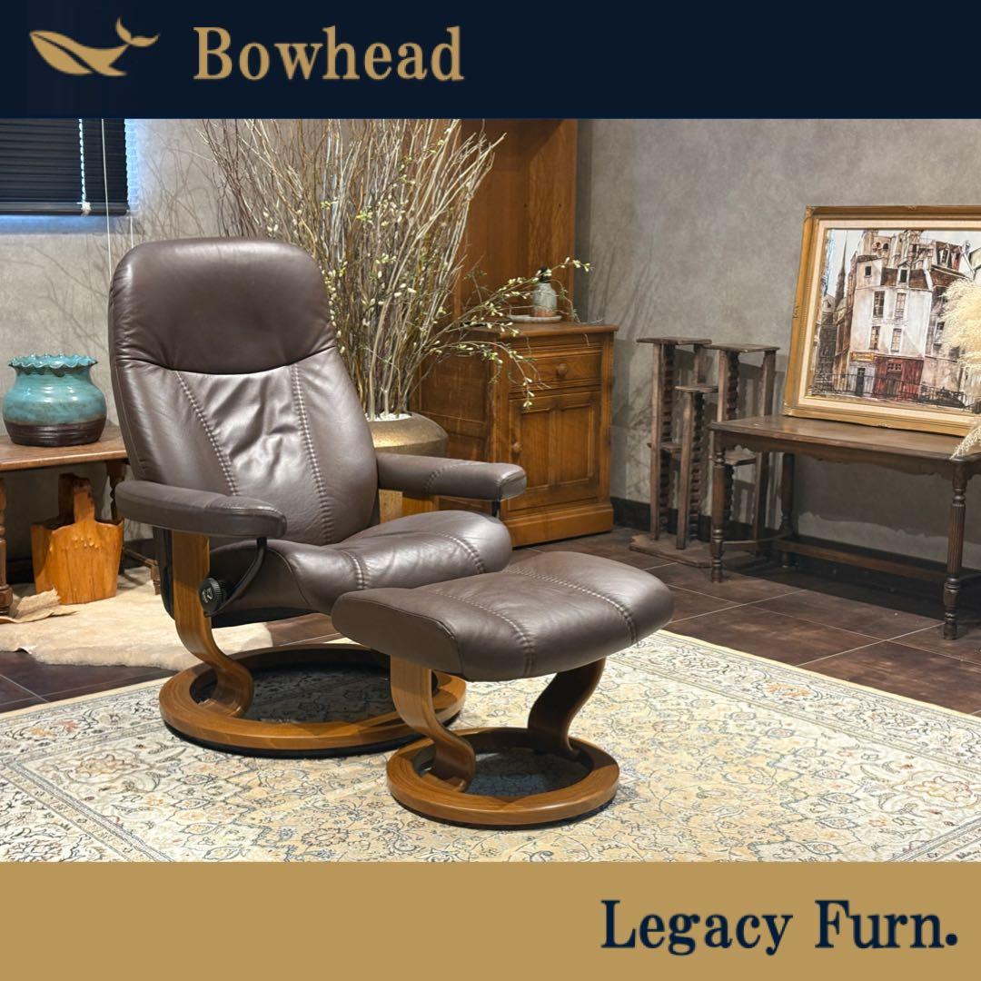 ①エコーネス パーソナルソファ オットマン ストレスレスチェア　IZZ