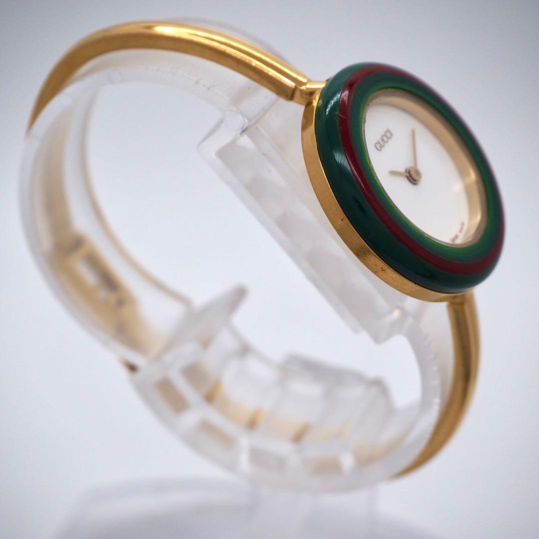 65【美品】GUCCI 時計　チェンジベゼル　Sサイズ　ゴールド　12色完備品