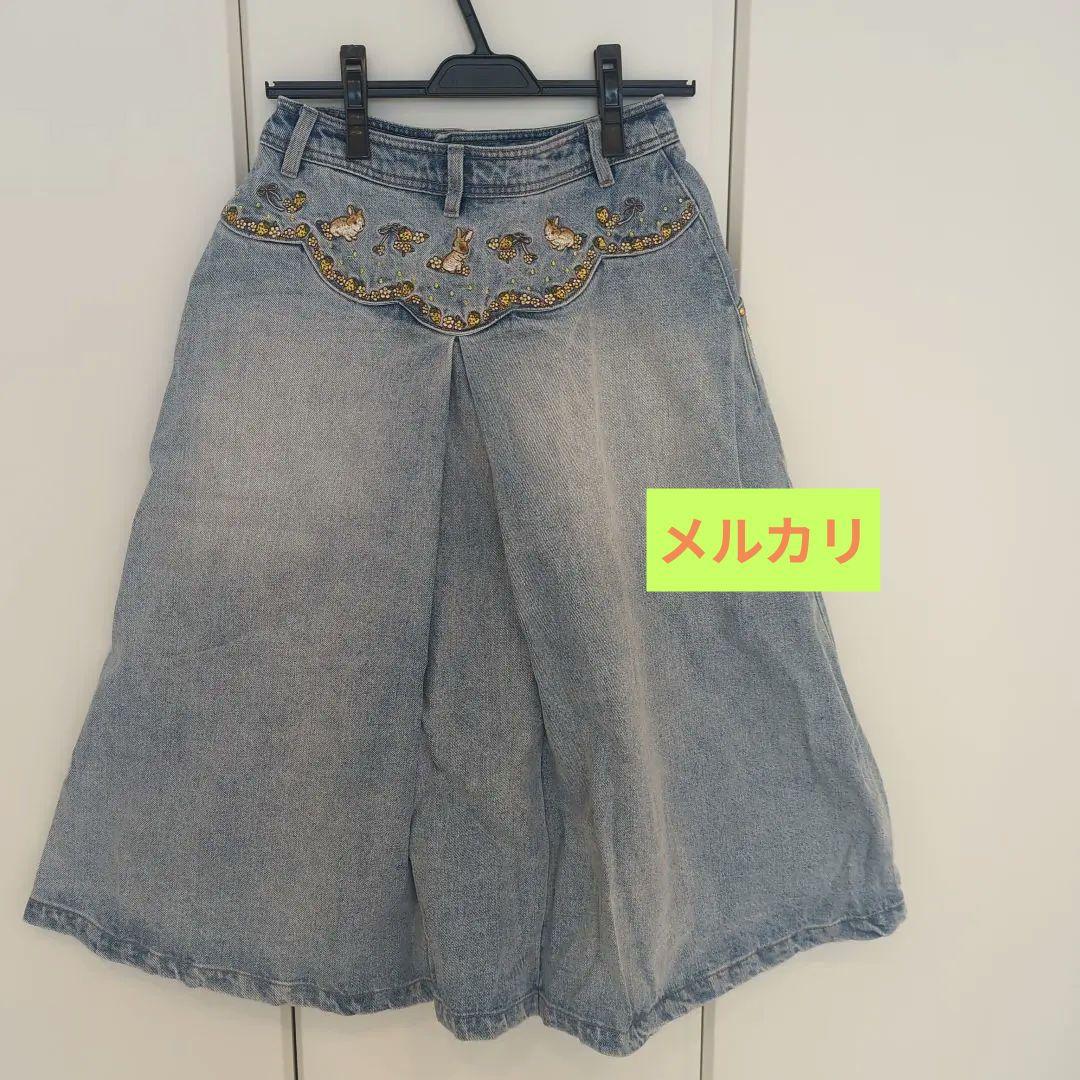 フランシュリッペ　うさぎ☆　デニムスカートМ