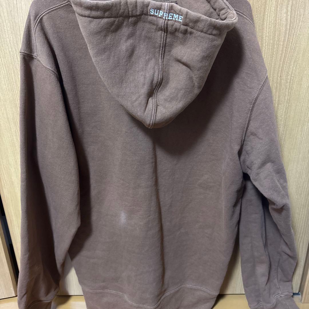 supreme ブラウン フーディー L