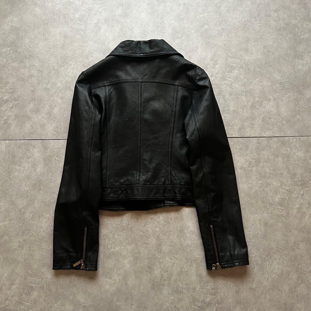 ジャケット・アウター grunge riders leather jacket y2k black