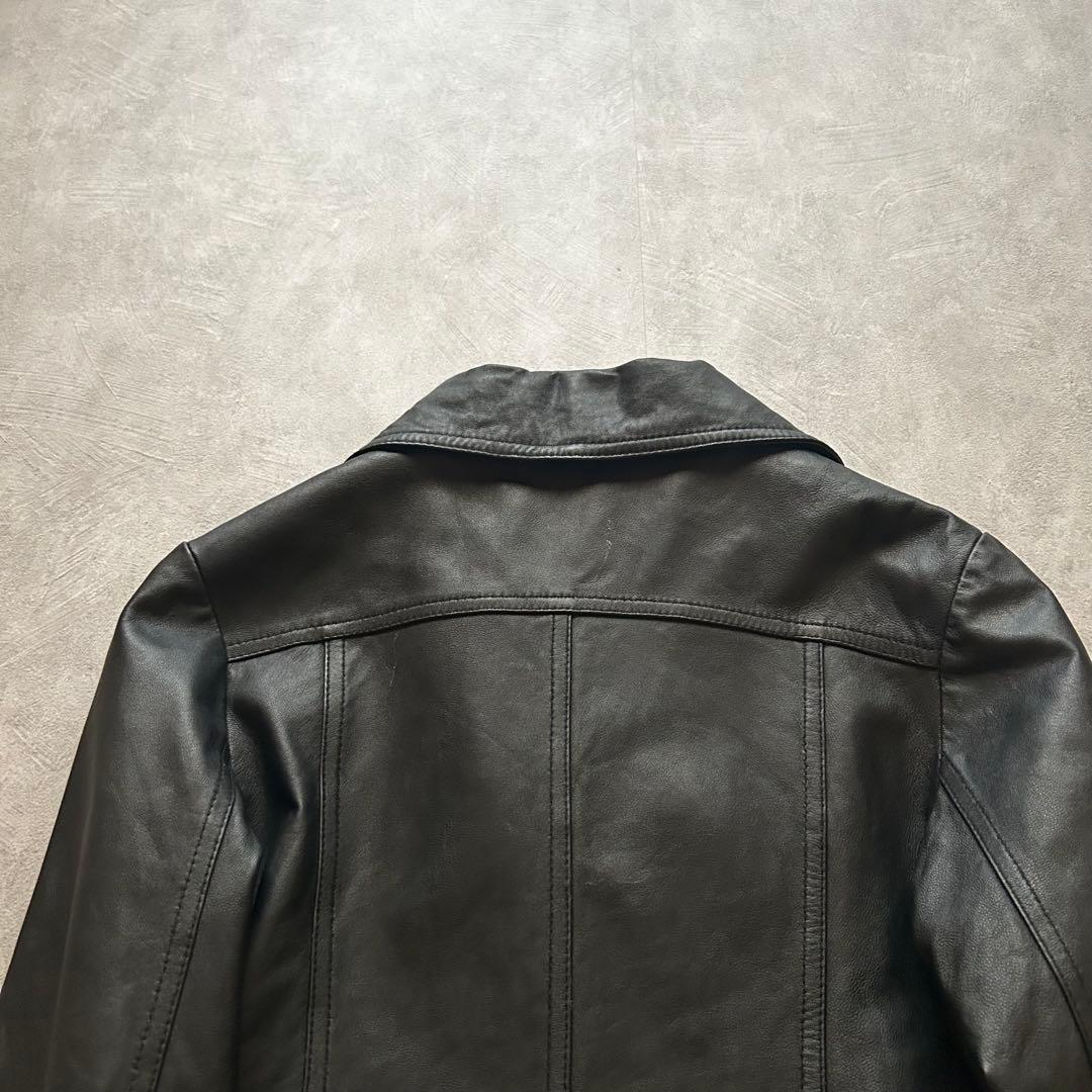 ジャケット・アウター grunge riders leather jacket y2k black