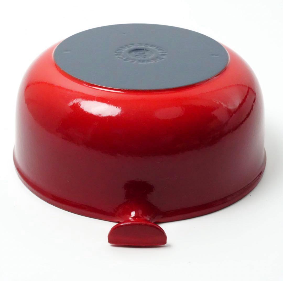 LE CREUSET　ココット ロンド チェリーレッド　20cm ママシリーズ