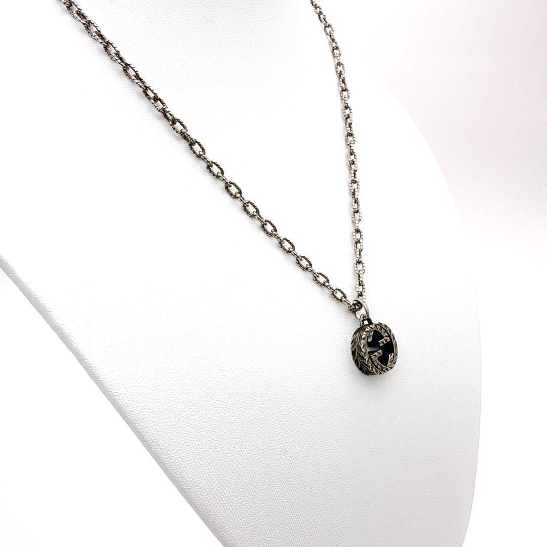 GUCCI グッチ ネックレス インターロッキングG アラベスク ラージ