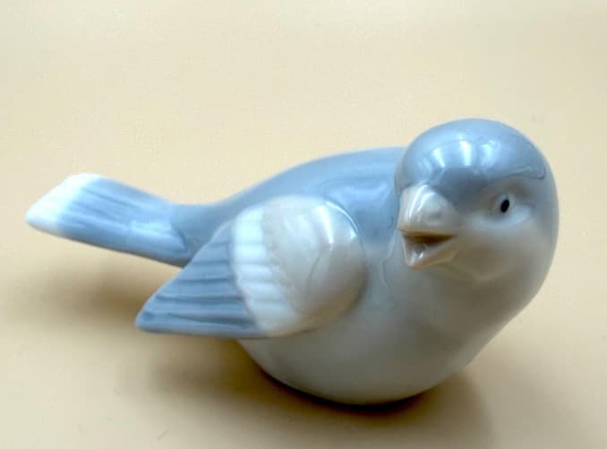 ヨーロッパ 1970年代ヴィンテージ 陶器の青い鳥たち 10羽セット