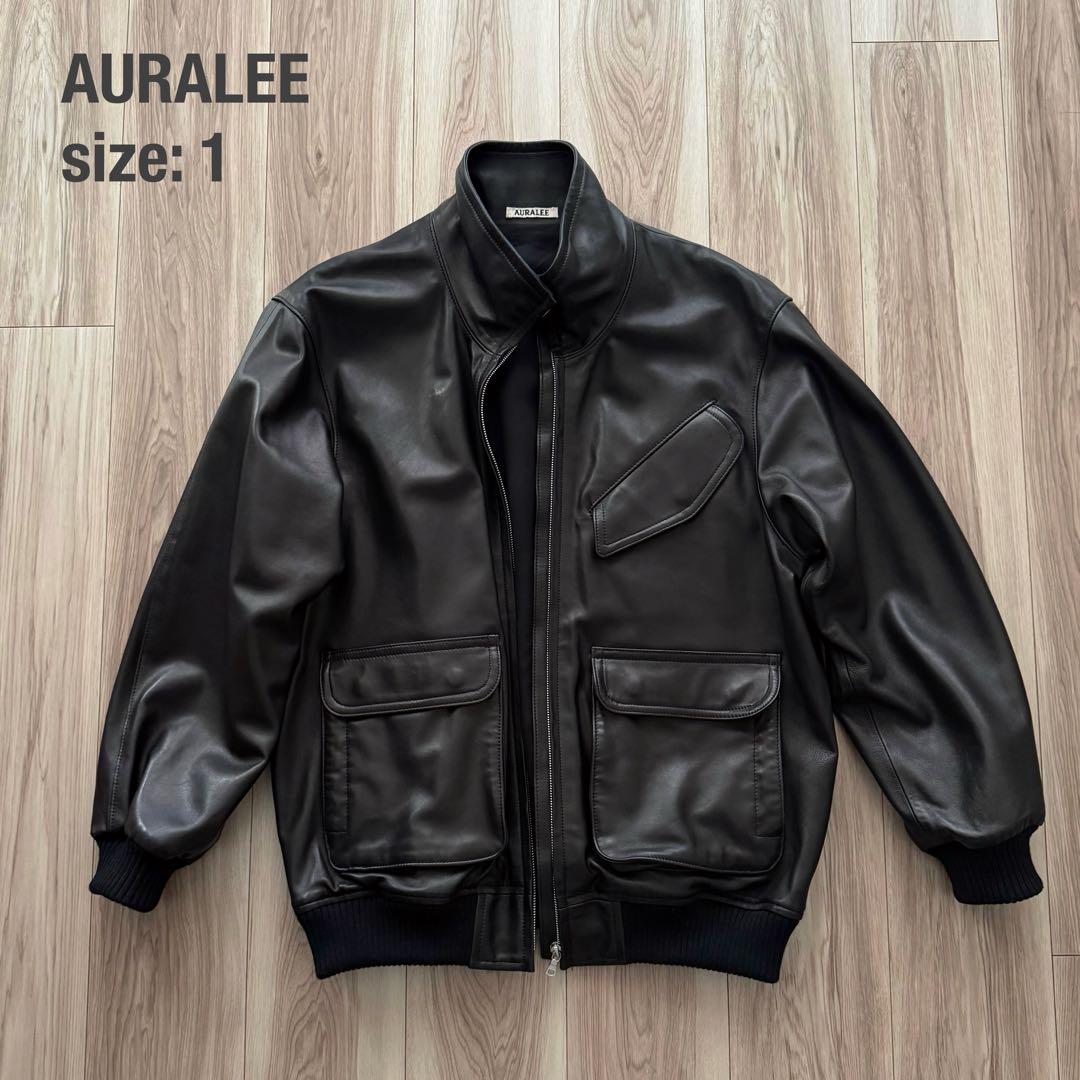美品！AURALEE オーラリー レディース レザーブルゾン 24AW 1