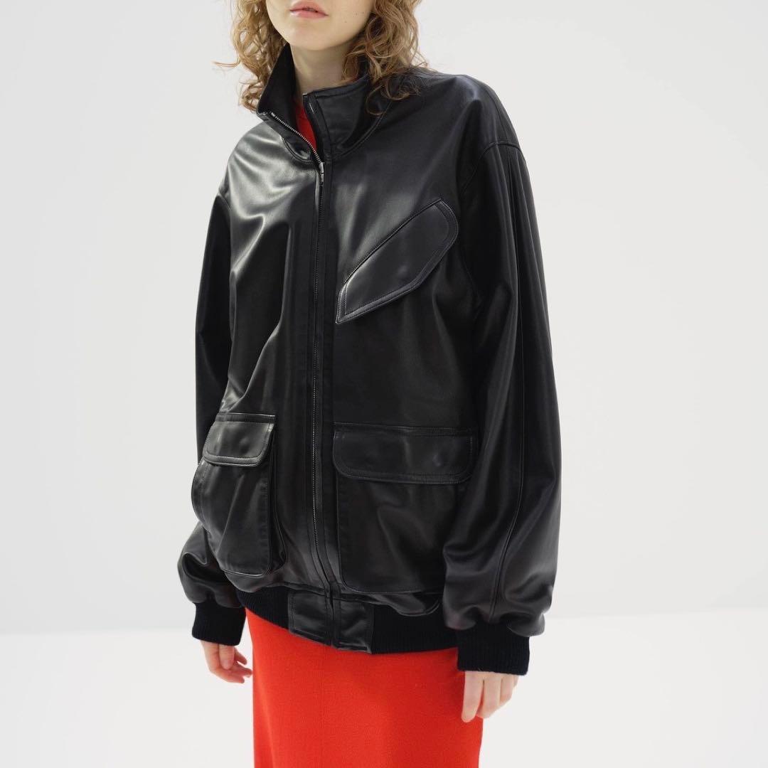 美品！AURALEE オーラリー レディース レザーブルゾン 24AW 1
